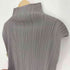 プリーツプリーズイッセイミヤケ PLEATS PLEASE ISSEY MIYAKE 90S 90AW サイドスリット ハイネック プリーツ ノースリーブ カットソー トップス レディース JPN:3
