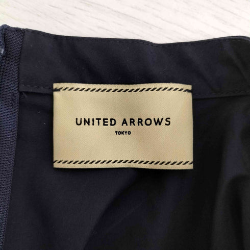 ユナイテッドアローズ UNITED ARROWS サイドスリットラ ウンドヘム 生地切替 プルオーバー ブラウス レディース