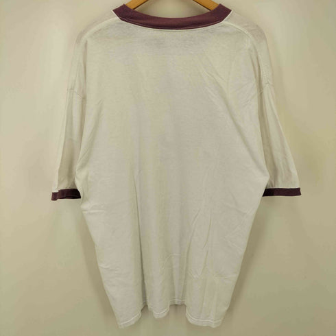 00S DELTAボディ Do You Mind キャラクター プリント リンガー Tシャツ トリム コピーライト2003 メンズ import:XL