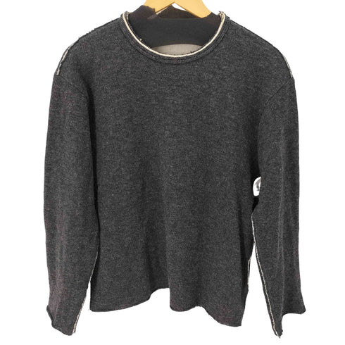 コムデギャルソンオム COMME des GARCONS HOMME 04aw ウール混 レイヤードクルーネックニット メンズ JPN:S