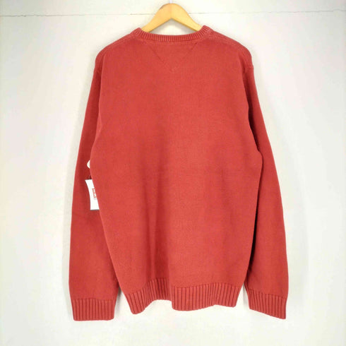 トミーヒルフィガー TOMMY HILFIGER ロゴ刺繍Vガゼットニット メンズ JPN:XL