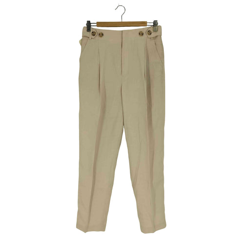 ユナイテッドアローズグリーンレーベルリラクシング UNITED ARROWS green label relaxing FM トリアセ マットクロス テーパード パンツ レディース JPN:40