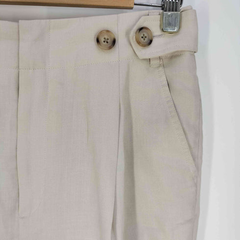 ユナイテッドアローズグリーンレーベルリラクシング UNITED ARROWS green label relaxing FM トリアセ マットクロス テーパード パンツ レディース JPN:40