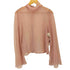mideal sheer flare blouse ハイネック フレア シアートップス レディース FREE