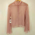 mideal sheer flare blouse ハイネック フレア シアートップス レディース FREE