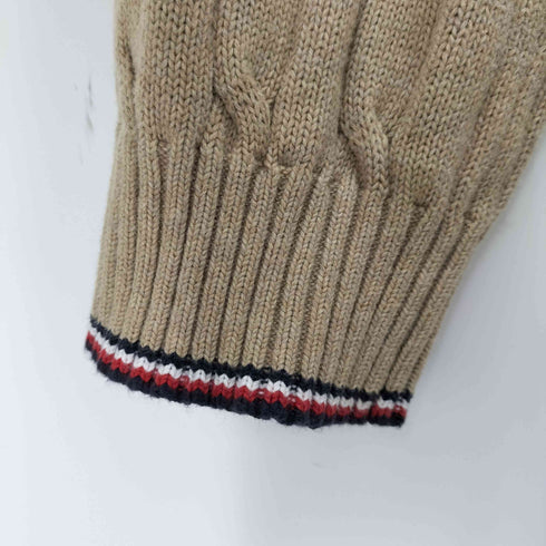 トミーヒルフィガー TOMMY HILFIGER ロゴ刺繍 コットンクルーネックニット メンズ import:XL