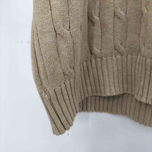 トミーヒルフィガー TOMMY HILFIGER ロゴ刺繍 コットンクルーネックニット メンズ import:XL