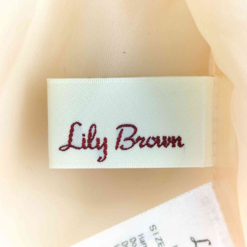 リリーブラウン Lily Brown ノースリーブフリルブラウス レディース FREE