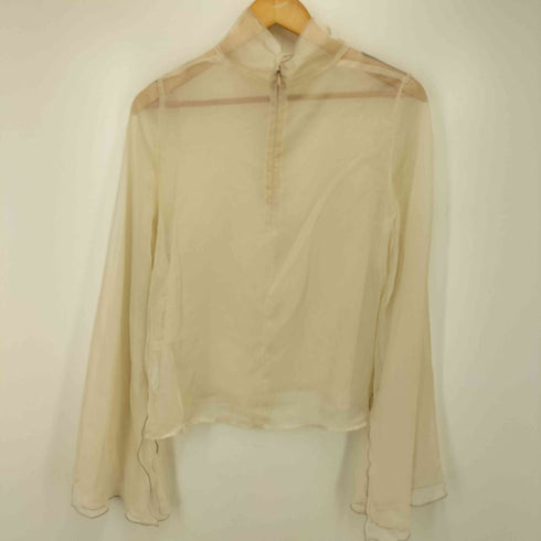 mideal sheer flare blouse ハイネック フレア シアートップス レディース FREE