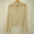 mideal sheer flare blouse ハイネック フレア シアートップス レディース FREE