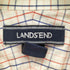 ランズエンド LANDS END スーピマコットン ノンアイロン チェック柄シャツ メンズ