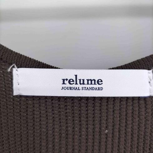 ジャーナルスタンダードレリューム JOURNAL STANDARD relume 23AW ウォッシャブル ストレッチ ニット Vネック プルオーバー レディース FREE