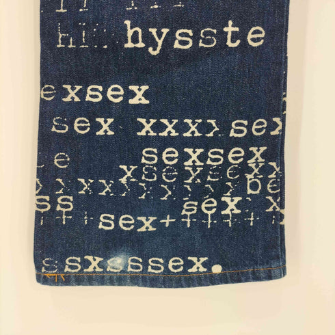 ヒステリックス HYSTERICS 90-2000s Y2K SEX FUCK BITCH DENIM フレア デニム メンズ M