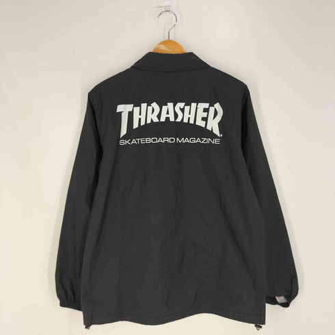 スラッシャー THRASHER 両面ロゴプリント ナイロン コーチジャケット メンズ JPN:M