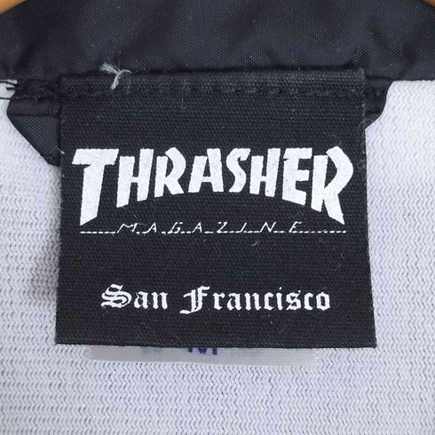 スラッシャー THRASHER 両面ロゴプリント ナイロン コーチジャケット メンズ JPN:M