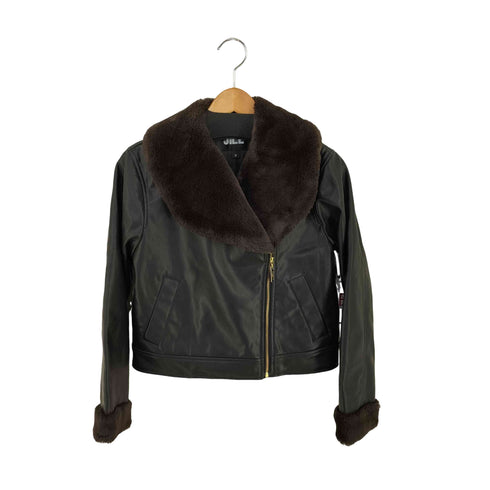 ジルスチュアート JILLSTUART フェイクファーライダースジャケット Faux Fur Biker Jacket レディース JPN:S
