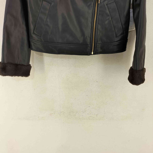 ジルスチュアート JILLSTUART フェイクファーライダースジャケット Faux Fur Biker Jacket レディース JPN:S