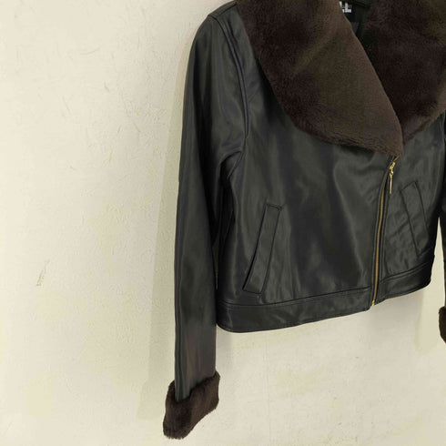 ジルスチュアート JILLSTUART フェイクファーライダースジャケット Faux Fur Biker Jacket レディース JPN:S