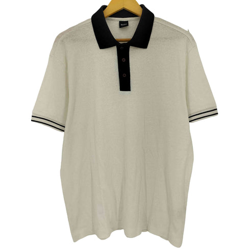ボスヒューゴボス BOSS HUGO BOSS コットンリネン オーバーサイズ ポロシャツ メンズ import:XXL