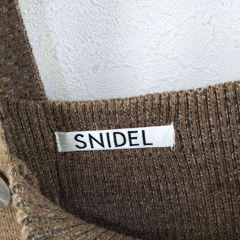 スナイデル snidel アシンメトリーボタンニットワンピース レディース FREE