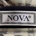 NOVA チェック柄 バンドカラー シャツ メンズ