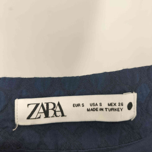 ザラ ZARA ジャガードフレアスカート レディース import:S
