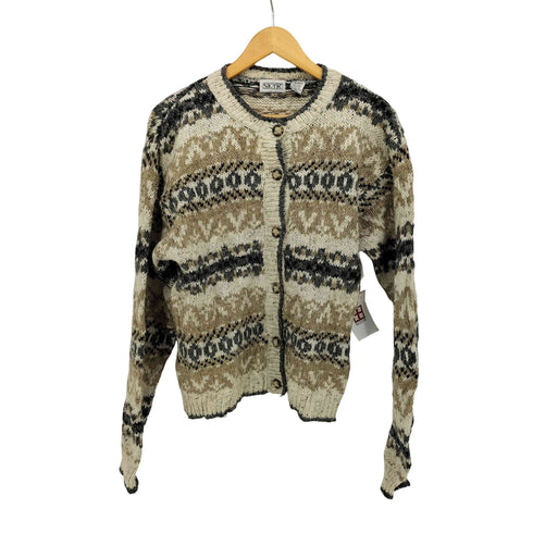 SKYR ボーダー ニット カーディガン レディース import:M
