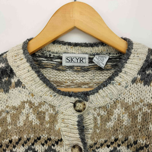 SKYR ボーダー ニット カーディガン レディース import:M
