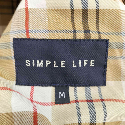 シンプルライフ SIMPLE LIFE 裏地チェックスウィングトップ メンズ