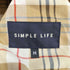 シンプルライフ SIMPLE LIFE 裏地チェックスウィングトップ メンズ