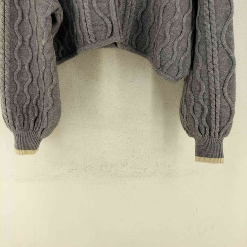 eaphi CABLE KNIT CARDIGAN レディース FREE