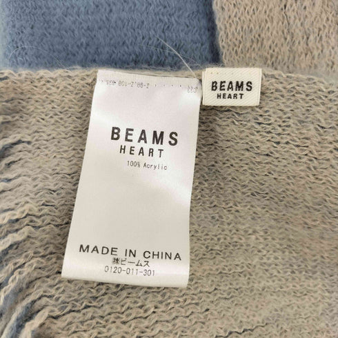 ビームスハート BEAMS HEART リバーシブル ラッセル編み ストール レディース