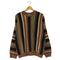 PRONTO-UOMO 90-00s マルチストライプ アクリル 3Dニット メンズ import:L