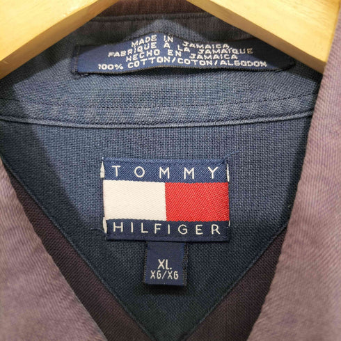 トミーヒルフィガー TOMMY HILFIGER 80-90s MADE IN JAMAICA コットン ボタンダウンシャツ メンズ XL