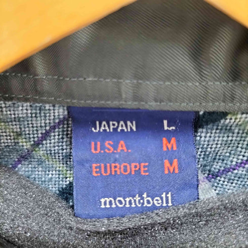 モンベル mont bell 日本製 CPO チェックシャツ メンズ JPN:L