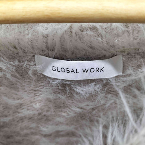 グローバルワーク GLOBAL WORK シャギーVネックプルオーバー レディース REG