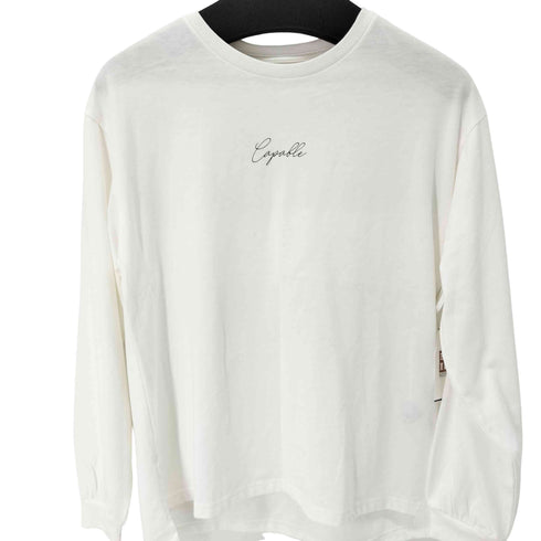 グローバルワーク GLOBAL WORK ヘビロッTEEプリントロングスリーブ レディース M