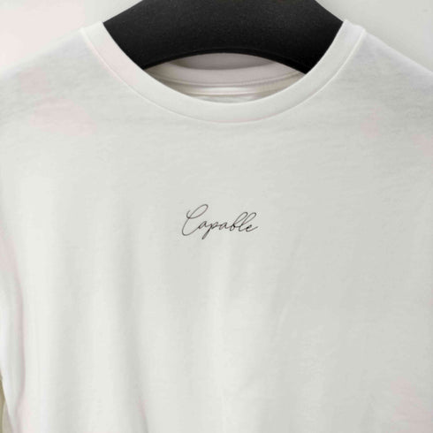 グローバルワーク GLOBAL WORK ヘビロッTEEプリントロングスリーブ レディース M
