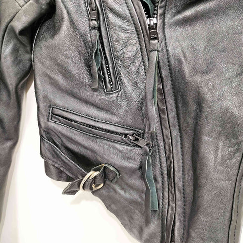 レイビームス Ray BEAMS HORACE y2k シープレザー ダブルライダースジャケット レディース JPN:S
