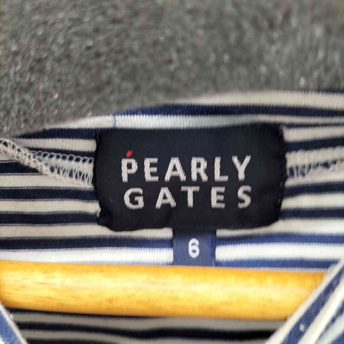 パーリーゲイツ PEARLY GATES 半袖モックネックボーダーシャツ メンズ 6