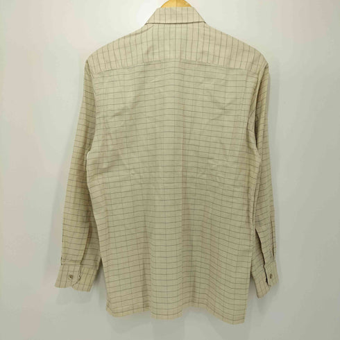 ダックス DAKS ロゴ刺繍 チェックシャツ メンズ M