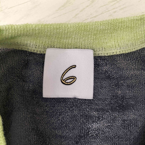 ロクビューティーアンドユースユナイテッドアローズ 6 BEAUTY & YOUTH UNITED ARROWS 23SS SHEER COLOR RIB PULLOVER シアー カラー リブ プルオーバー レディース