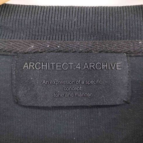 エーフォーエー Architect 4. Archive 刺繍クルーネック L/S Tシャツ メンズ FREE