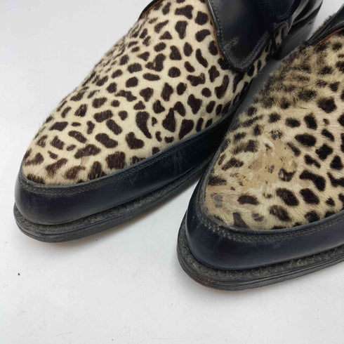 CREEPERS Blue Moon 英国製 レオパード柄 ハラコ レザー シューズ メンズ B