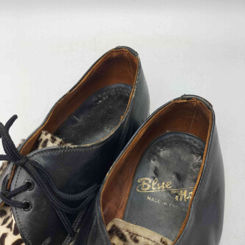 CREEPERS Blue Moon 英国製 レオパード柄 ハラコ レザー シューズ メンズ B