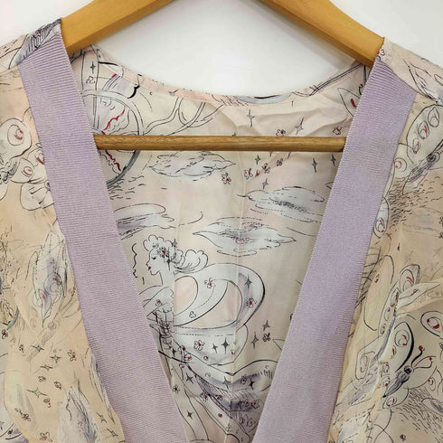 ツモリチサト TSUMORI CHISATO 総柄 フリル シルクベスト レディース JPN:2