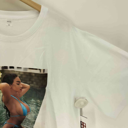 INNOCENCE 水着 ガール プリント S/S クルーネック Tシャツ メンズ JPN:XL