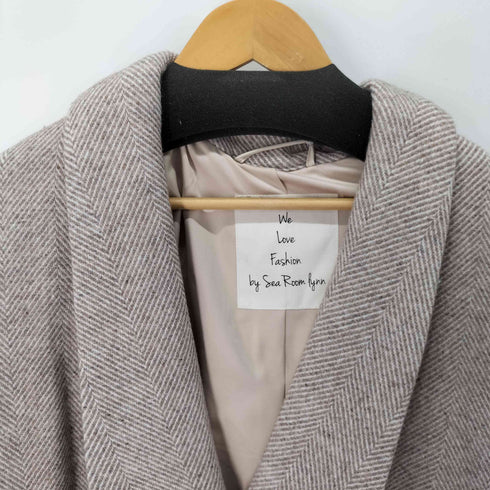 シールームリン Sea Room lynn ショールカラーウールコート レディース M