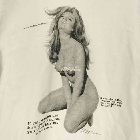 FUTURE ZOMBIE FOLLOW ME EVERYWHERE セクシー ガール プリント S/S クルーネック Tシャツ メンズ JPN:L
