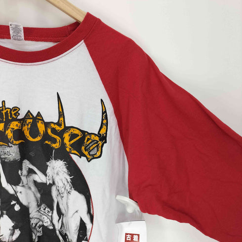 RED TEXTIL THE ACCUSED ロック バント プリント S/S クルーネック Tシャツ メンズ G